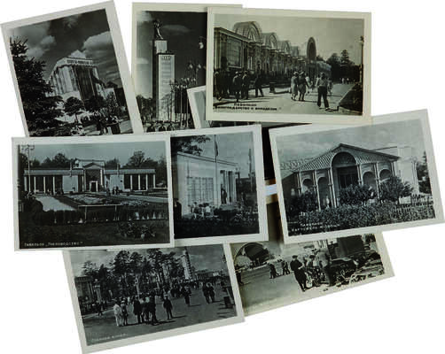 Всесоюзная сельскохозяйственная выставка. [Набор фотографий]. Ленинград: Иллюстрационно-издательское бюро ВСХВ, 1940.